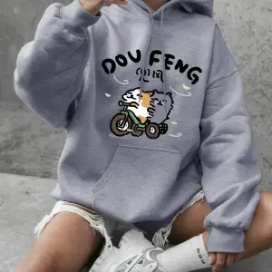 Bisiklete binen kedi baskılı kapüşonlu üstler kadın kışlık polar sıcak tişörtü temel bisiklet