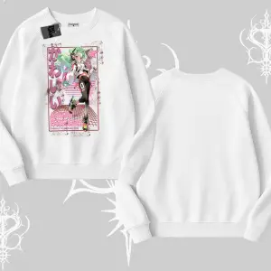 Biskilet Sweatshirt Anime Kawaii Japon Kız Desenli