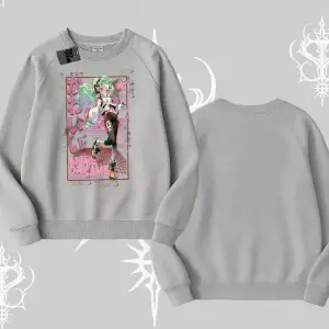 Biskilet Sweatshirt Anime Kawaii Japon Kız Desenli