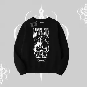 Biskilet Sweatshirt Best Friends Forever Baskılı Sevimli Tasarım