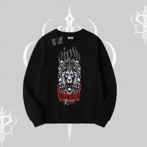 Biskilet Sweatshirt Crowned Lion Rock Authority Myth