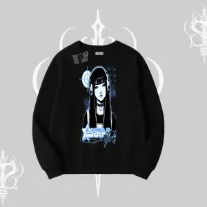 Biskilet Sweatshirt Cyber Y2K Anime Girl Street Sound Aesthetic