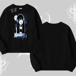 Biskilet Sweatshirt Cyber Y2K Anime Girl Street Sound Aesthetic