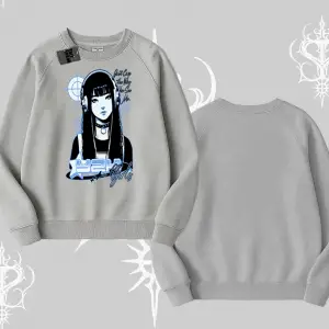 Biskilet Sweatshirt Cyber Y2K Anime Girl Street Sound Aesthetic