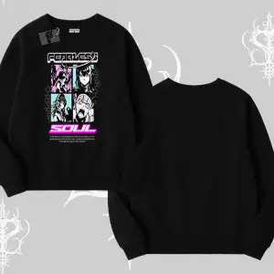 Biskilet Sweatshirt Fearless Soul Anime Kolaj Baskılı