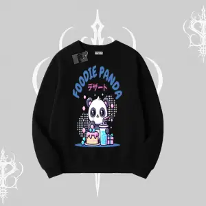 Biskilet Sweatshirt Foodie Panda Tatlı ve Sevimli Panda Baskılı