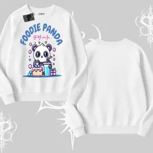 Biskilet Sweatshirt Foodie Panda Tatlı ve Sevimli Panda Baskılı