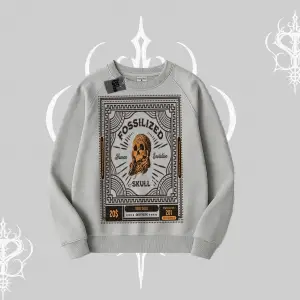 Biskilet Sweatshirt Fossilized Skull Underground Archive