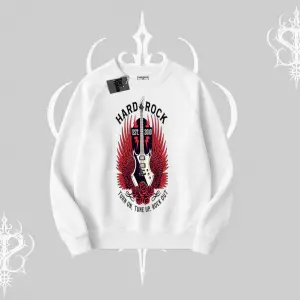 Biskilet Sweatshirt Hard Rock Winged Guitar Rebellion