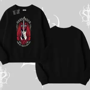 Biskilet Sweatshirt Hard Rock Winged Guitar Rebellion