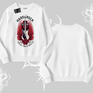 Biskilet Sweatshirt Hard Rock Winged Guitar Rebellion