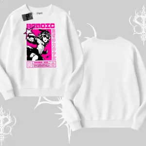 Biskilet Sweatshirt Heroic Anime Girl Japon Stil Grafik Baskılı