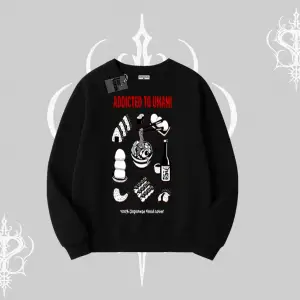 Biskilet Sweatshirt Japon Mutfağı Umami Temalı Baskılı