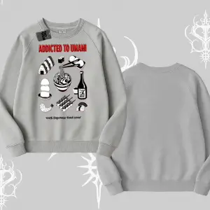 Biskilet Sweatshirt Japon Mutfağı Umami Temalı Baskılı