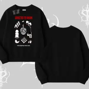 Biskilet Sweatshirt Japon Mutfağı Umami Temalı Baskılı
