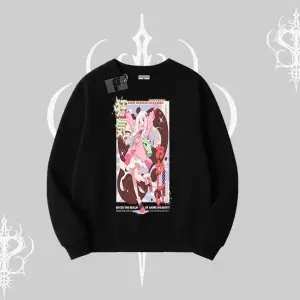 Biskilet Sweatshirt Madness Unleashed Anime Girl Baskılı