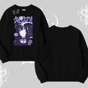 Biskilet Sweatshirt Neo Tokyo Girl Y2K Street Anime Aesthetic