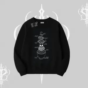 Biskilet Sweatshirt Noodle Theory Hand Drawn Concept