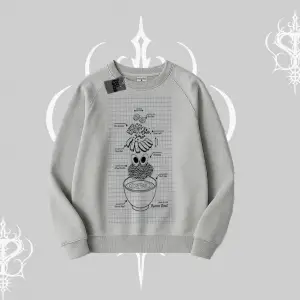 Biskilet Sweatshirt Noodle Theory Hand Drawn Concept