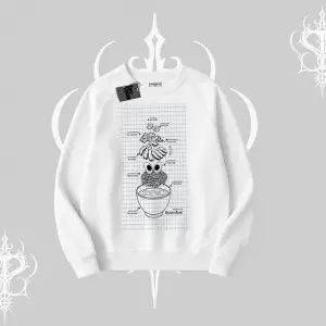Biskilet Sweatshirt Noodle Theory Hand Drawn Concept