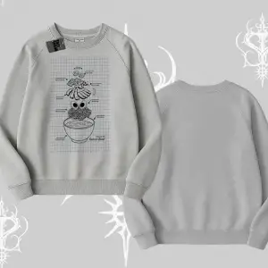 Biskilet Sweatshirt Noodle Theory Hand Drawn Concept