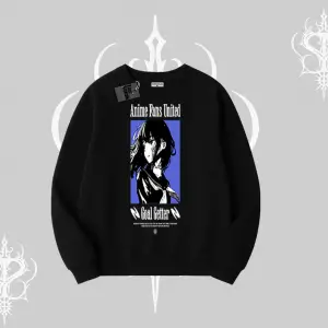 Biskilet Sweatshirt Oversize Anime Kız Baskılı