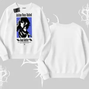 Biskilet Sweatshirt Oversize Anime Kız Baskılı