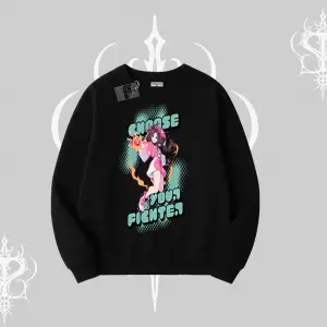 Biskilet Sweatshirt Oversize  Anime Kız Desenli Japon Stil