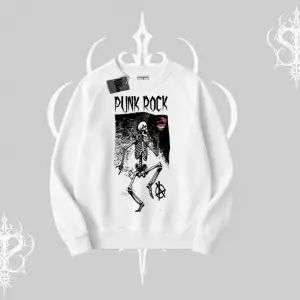 Biskilet Sweatshirt Punk Rock Chaos Skeleton Riot