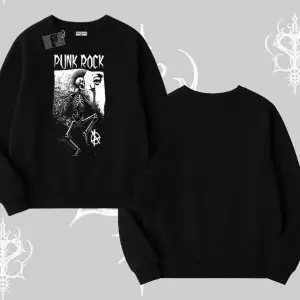 Biskilet Sweatshirt Punk Rock Chaos Skeleton Riot