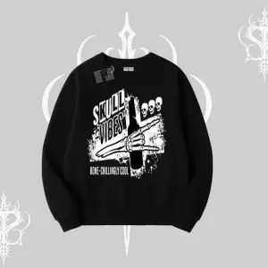 Biskilet Sweatshirt Skull Impact Bone Chilling Street Icon