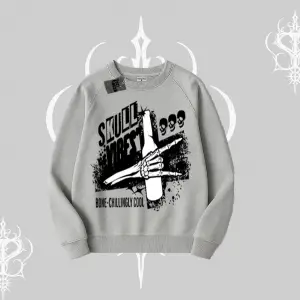 Biskilet Sweatshirt Skull Impact Bone Chilling Street Icon