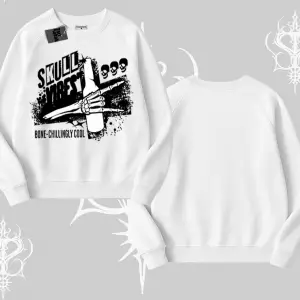 Biskilet Sweatshirt Skull Impact Bone Chilling Street Icon