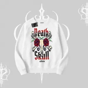 Biskilet Sweatshirt Skull & Roses Vintage West Coast Rebellion