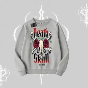 Biskilet Sweatshirt Skull & Roses Vintage West Coast Rebellion