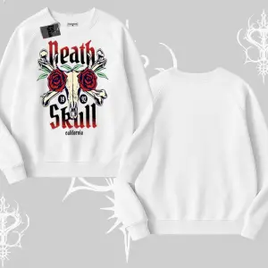 Biskilet Sweatshirt Skull & Roses Vintage West Coast Rebellion