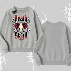 Biskilet Sweatshirt Skull & Roses Vintage West Coast Rebellion