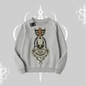 Biskilet Sweatshirt Sword Knight Skull Impossible Street Creed