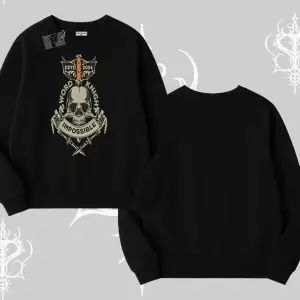 Biskilet Sweatshirt Sword Knight Skull Impossible Street Creed