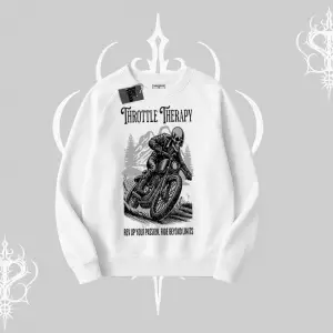 Biskilet Sweatshirt Throttle Therapy No Brakes Just Freedom