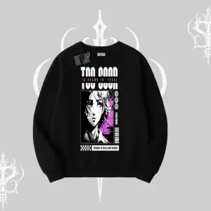 Biskilet Sweatshirt Too Good Anime Girl Grafik Baskılı
