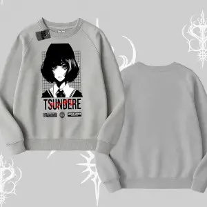 Biskilet Sweatshirt Tsundere Anime Japanese Style Baskılı