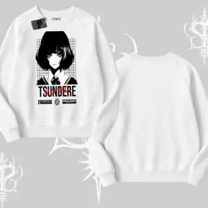 Biskilet Sweatshirt Tsundere Anime Japanese Style Baskılı