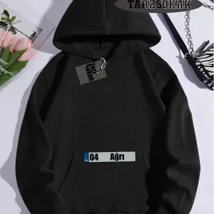 Biskilet Yaka Sweatshirt Beyaz 04 Ağrı Özel Tasarım Plaka Detaylı