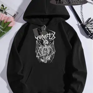Biskilet Yaka Sweatshirt Beyaz Carnifex Özel Tasarım