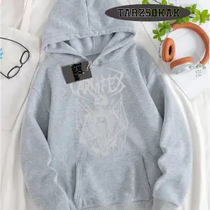 Biskilet Yaka Sweatshirt Beyaz Carnifex Özel Tasarım