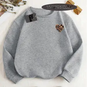 Biskilet Yaka Sweatshirt Beyaz EL GATO Özel Tasarım