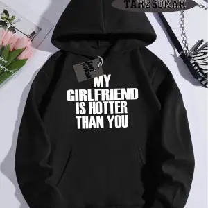 Biskilet Yaka Sweatshirt Beyaz My Girlfriend Özel Tasarım