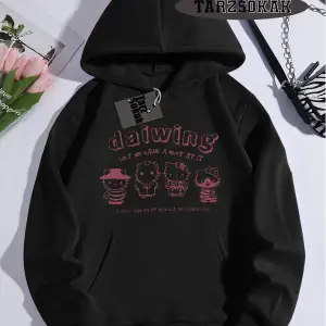 Biskilet Yaka Sweatshirt Beyaz Sanrio Hello Kitty Özel Tasarım