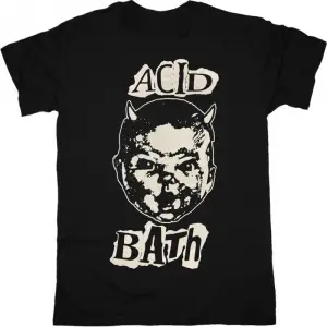 BLACK FLAG DAMAGED NEW WHITE T SHIRT ÖN BASKILI